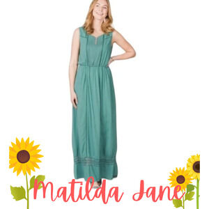 Matilda Jane Down in the Valley Dress with Joanna Gaines Size S Green
